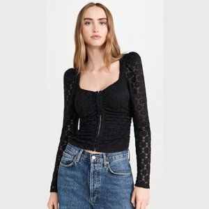 NWT! ASTR the Label Black Lace Top